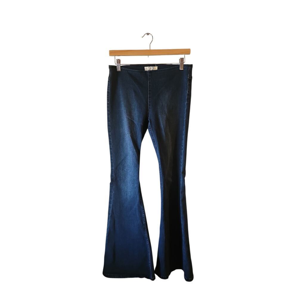 Free People We The Free Penny Pull-On Flare Jeans sz 27 $78 WJ189 - Picture 5 of 9